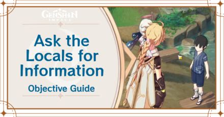 How to Ask the Locals for Information in Genshin .
